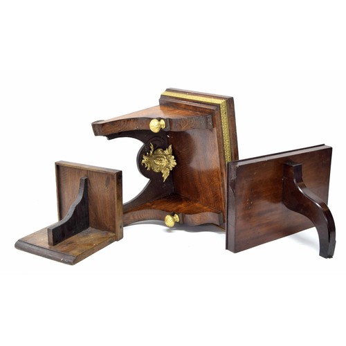 2011 - Oak and ormolu mounted clock wall bracket, 14.25