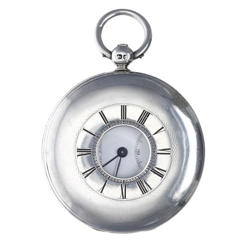 590 - Arnold/Charles Frodsham silver half hunter lever pocket watch, London 1852, three-quarter plate move... 