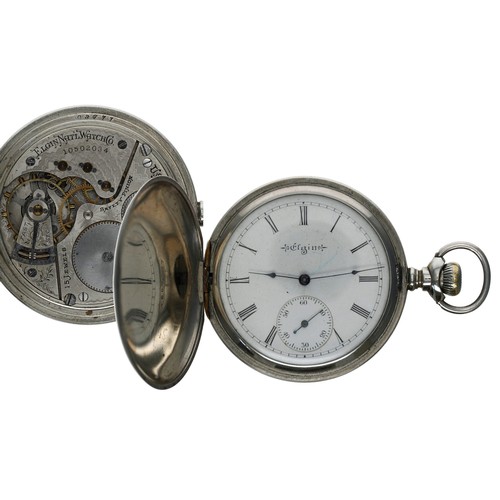 509 - Elgin National Watch Co. hunter lever pocket watch, circa 1889, serial no. 105020334, 15 jewel movem... 