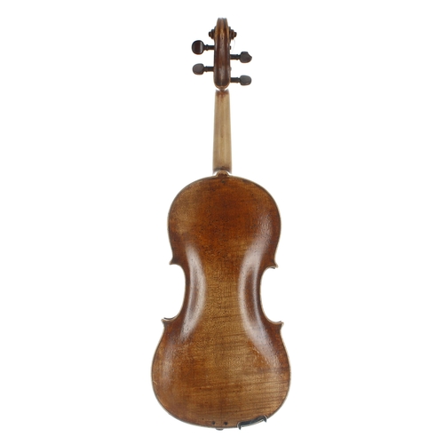 2035 - 19th century German violin labelled Sebastian Klotz, Mittenwald, 14 5/16