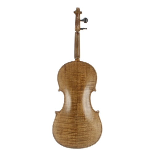 2036 - Mid 19th century German violin, 14 1/8