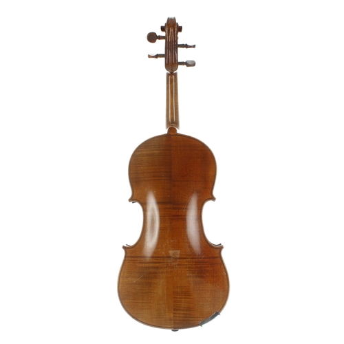 2038 - Early 20th century violin, 14 3/16