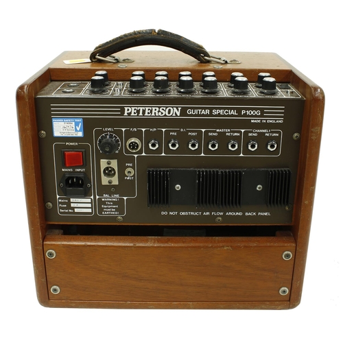 677 - Peterson P100G guitar amplifier, made in England*Please note: Gardiner Houlgate do not guarantee the... 