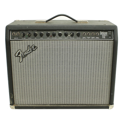 714 - 1990s Fender Deluxe 112 Plus guitar amplifier, made in USA*Please note: Gardiner Houlgate do not gua... 