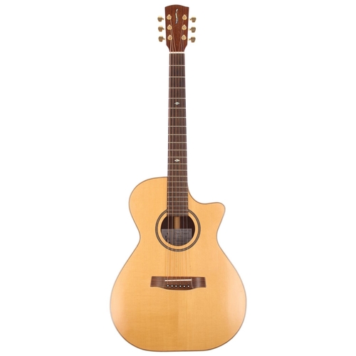 175 - 2008 Davy Stuart TCR6 electro-acoustic guitar, made in New Zealand; Back and sides: Indian rosewood;... 