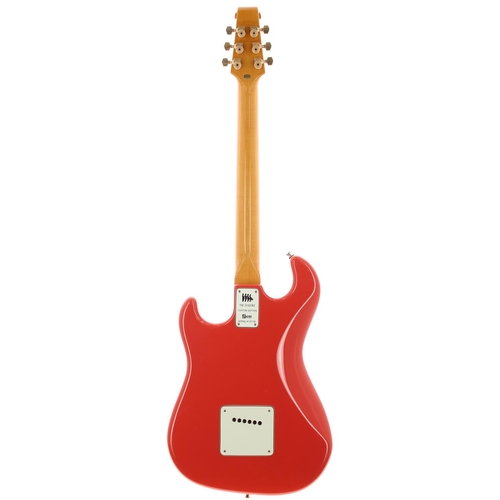 177 - Burns The Shadows Custom Signature edition electric guitar; Body: Fiesta red finish; Neck: figured m... 
