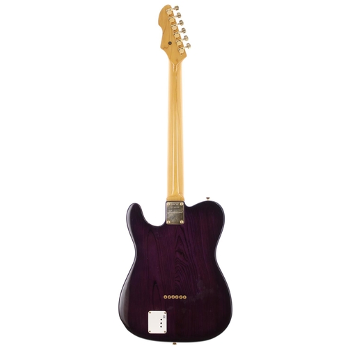 234 - 1990 Levinson Blade Delta Thinline electric guitar, made in Japan; Body: sunset purple finish body, ... 