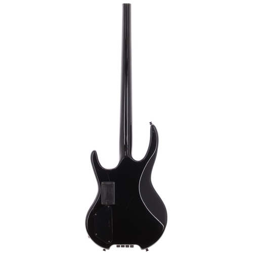 246 - Hohner Professional The Jack headless bass guitar; Body: black finish, scratches and blemishes to ba... 
