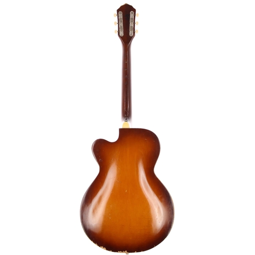 257 - Kay Swingmaster K6970 hollow body electric guitar, made in USA, circa 1959; Body: tobacco sunburst f... 