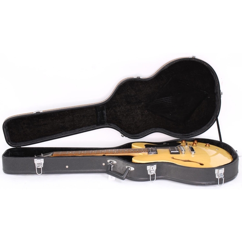 268 - Epiphone Dot semi-hollow body electric guitar; Body: natural finish; Neck: maple, good; Fretboard: r... 