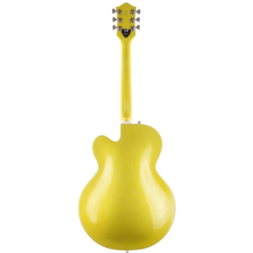 276 - 2004 Gretsch Brian Setzer Hot Rod G6120 SHLTV hollow body electric guitar, made in Japan; Body: lime... 