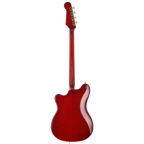 288 - Hofner 182 E1 solid bass guitar, made in Germany, circa 1961; Body: original cherry red finish, typi... 