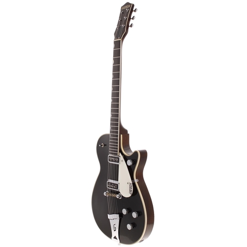 289 - 1956 Gretsch 6128 Duo-Jet electric guitar, made in USA; Body: black finished top, natural finished b... 