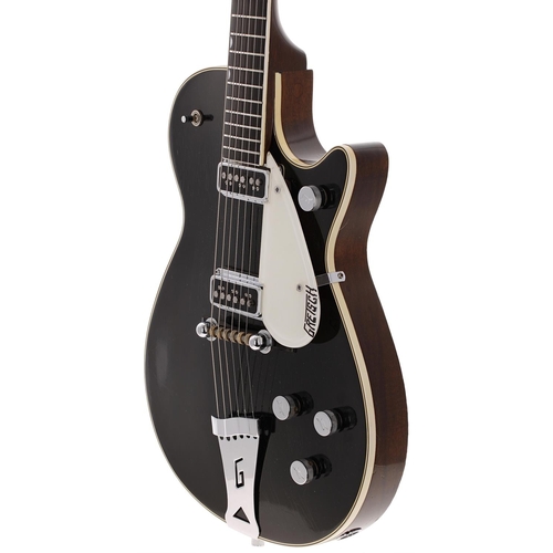 289 - 1956 Gretsch 6128 Duo-Jet electric guitar, made in USA; Body: black finished top, natural finished b... 