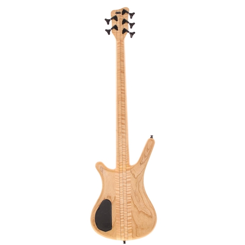 291 - 2007 Warwick Special Edition Corvette NT five string bass guitar, made in Germany; Body: AAAA koa to... 