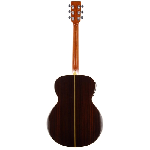 292 - 2007 Moondog Guitars Spirit C/A electro-acoustic guitar; Back and sides: rosewood; Top: natural spru... 