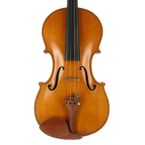 2453 - English viola by and labelled Brian E. Bishop, Haslett, AD 1995, 15 7/8