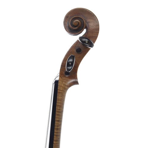 2454 - Interesting violin circa 1820, unlabelled, 13 13/16