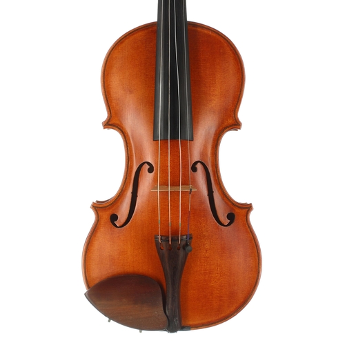 2458 - Violin labelled Tomalin All Saints, Dorset, MV/Z/1978, 14 1/16