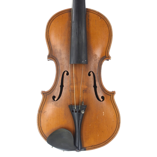 2467 - Good double purfled Dresden violin after Maggini, 14