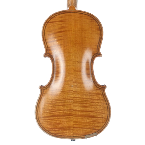 2467 - Good double purfled Dresden violin after Maggini, 14