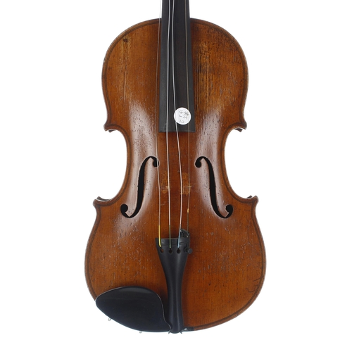 2468 - German violin by and labelled Modell Old Bull, Manufactured in Saxony by Schlosler & Sohn, circa... 