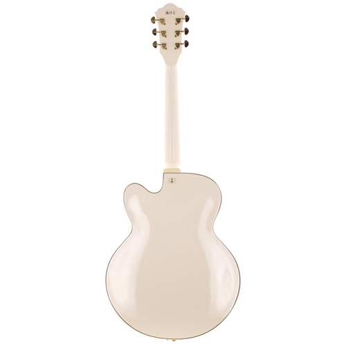 166 - 2014 Ibanez AF75TDG semi-hollow body electric guitar, made in China; Body: white finish; Neck: good;... 