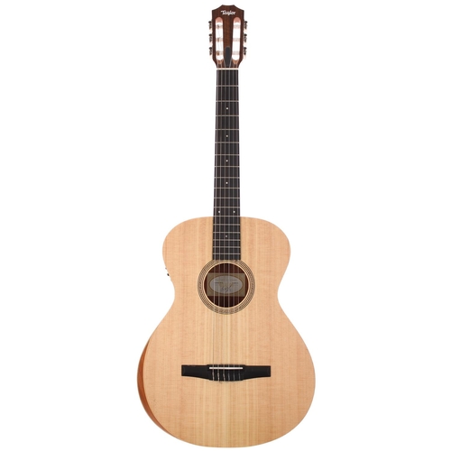 170 - 2021 Taylor Academy 12E-N electro-acoustic nylon string guitar, made in Mexico, with original gig ba... 