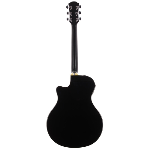 171 - Yamaha APX700II electro-acoustic guitar, made in China; Body: black finish, light buckle marks to up... 