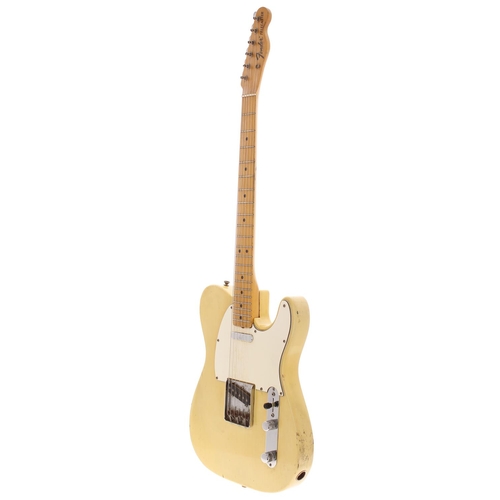 70 - 1968 Fender Telecaster electric guitar, made in USA; Body: blonde finish, typical age yellowing, min... 