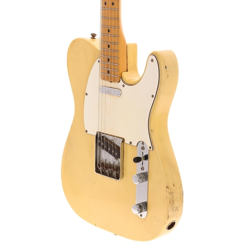 70 - 1968 Fender Telecaster electric guitar, made in USA; Body: blonde finish, typical age yellowing, min... 