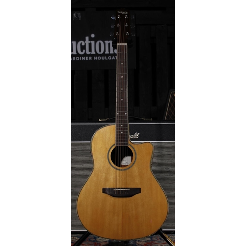 536 - 2014 Turner RB20 electro-acoustic guitar, natural finish (new/old stock within original shipping box... 