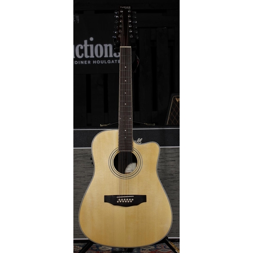539 - 2014 Turner 40CE-12 twelve string electro-acoustic guitar, ovangkol back and sides and natural spruc... 