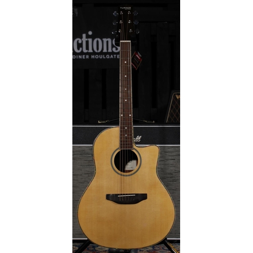 542 - 2014 Turner RB20 electro-acoustic guitar, natural finish (new/old stock)