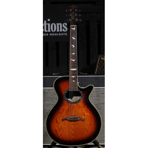 554 - Crafter FX-550EQ electro-acoustic guitar, sunburst finish