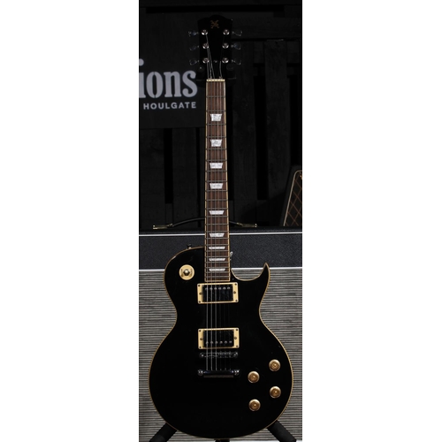 572 - SX LP type electric guitar, black finish