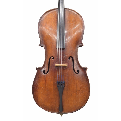 2515 - Early 20th century German three-quarter size violoncello, 27 3/4