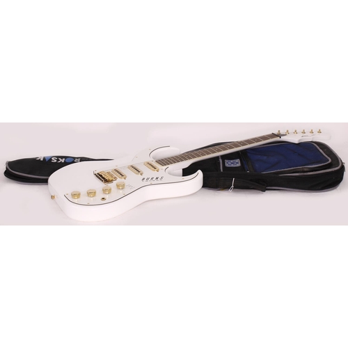 131 - Burns Bison Series '62 reissue Bison electric guitar, made in Korea; Body: white finish, a few minor... 