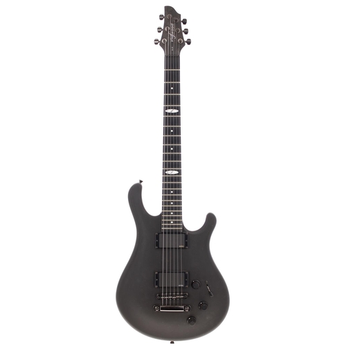 161 - 2016 Flaxwood Aija electric guitar, made in Finland; Body: matt black finish, light marks; Neck: goo... 