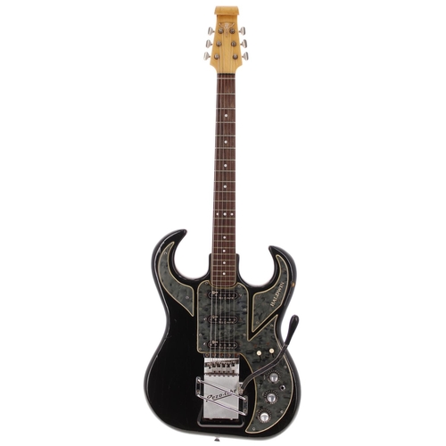 314 - Burns Baldwin Bison electric guitar, made in England, circa 1965; Body: black finish with typical la... 