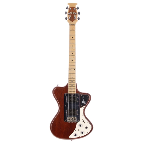 317 - Late 1970s Jim Burns Custom Made electric guitar, made in England; Body: mahogany, minor dings and t... 