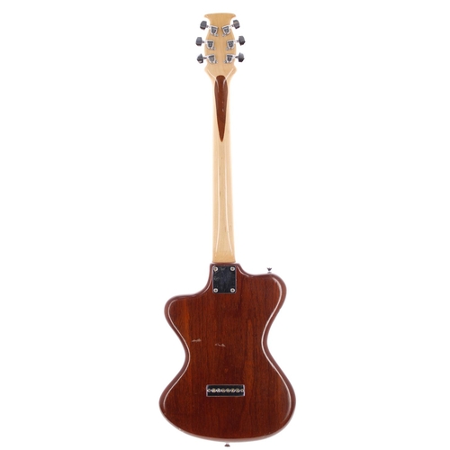 317 - Late 1970s Jim Burns Custom Made electric guitar, made in England; Body: mahogany, minor dings and t... 