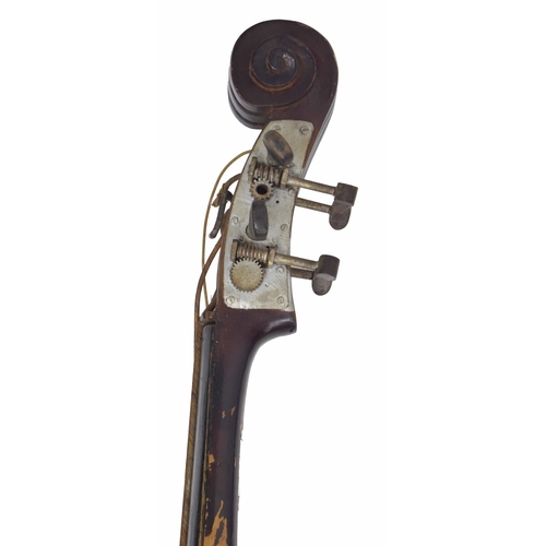 2524 - Small Italian double bass made by Giacomo Marchese circa 1940, back length 36 1/2