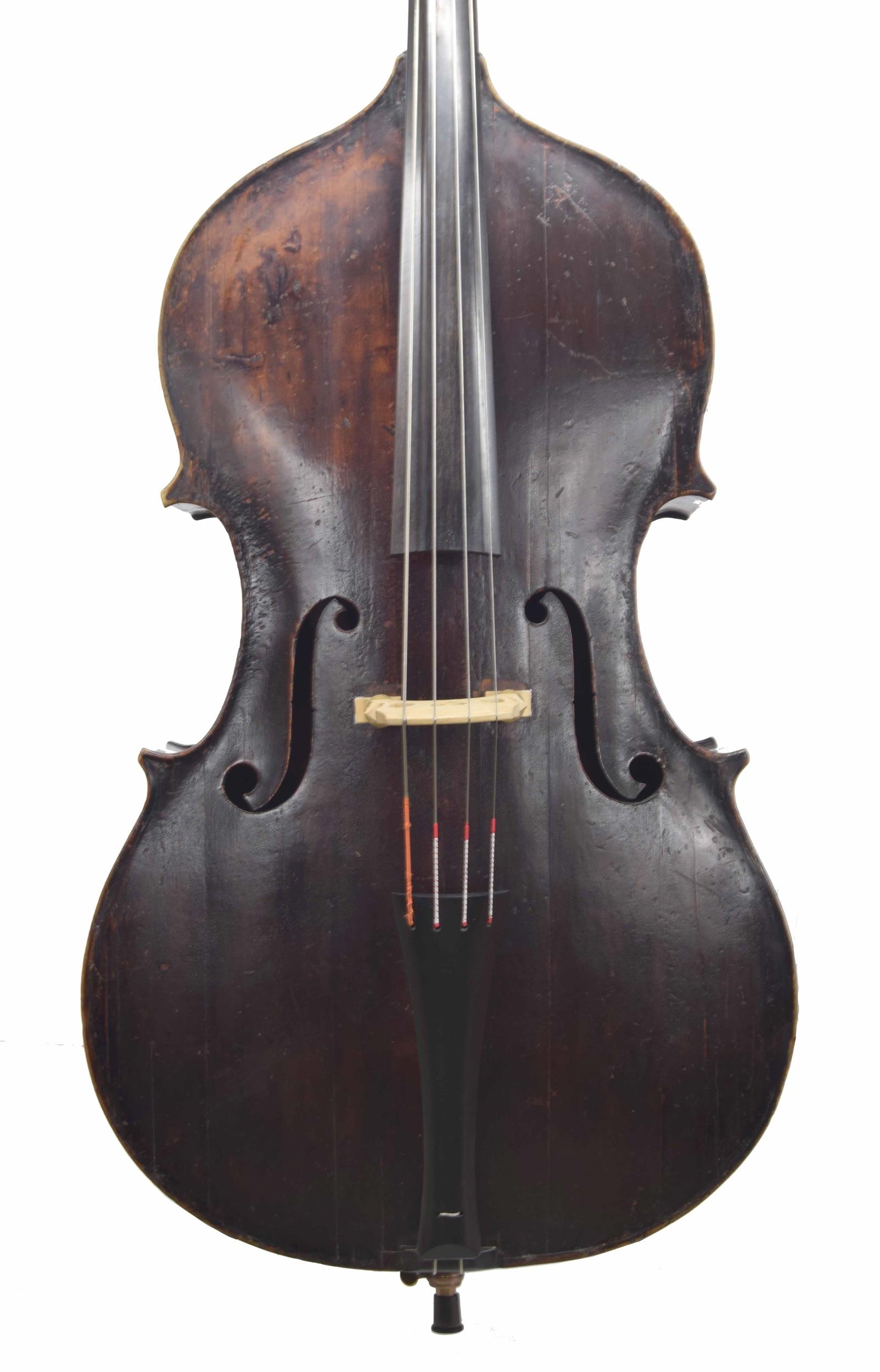 Fine English double bass by John Hart London circa 1830 the two