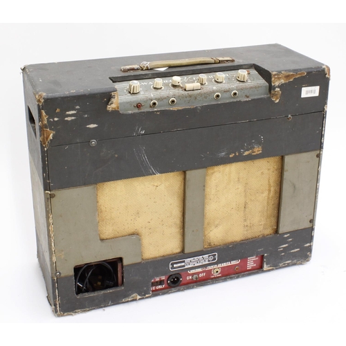 649 - Early 1960s Watkins Monitor guitar amplifier, made in England, driven by a Watkins Power 30 Drive Un... 