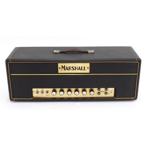 679 - Marshall JTM45 MK II 'PA' guitar amplifier head, made in England, circa 1965, within a fitted flight... 