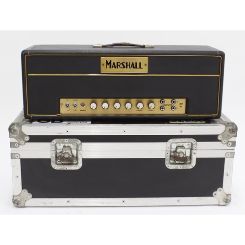 679 - Marshall JTM45 MK II 'PA' guitar amplifier head, made in England, circa 1965, within a fitted flight... 