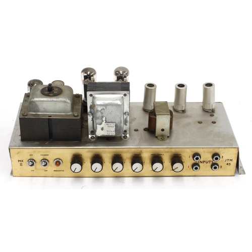 679 - Marshall JTM45 MK II 'PA' guitar amplifier head, made in England, circa 1965, within a fitted flight... 