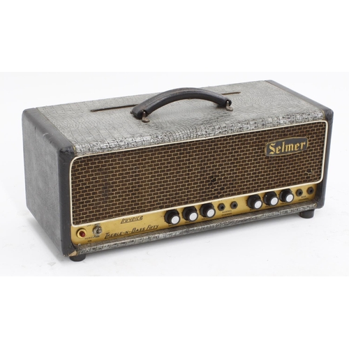 723 - Selmer Truvoice Treble-N-Bass Fifty guitar amplifier head, made in England, circa 1965*Please note: ... 