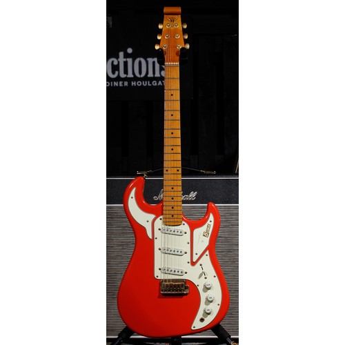 514 - Burns Club Series Marquee electric guitar; Body: Fiesta red finish; Neck: maple; Fretboard: maple; F... 